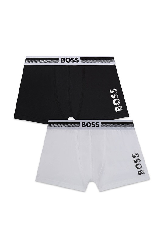 BOSS bokserki dziecięce (2-pack) nadruk czarny J20359.126.150.B