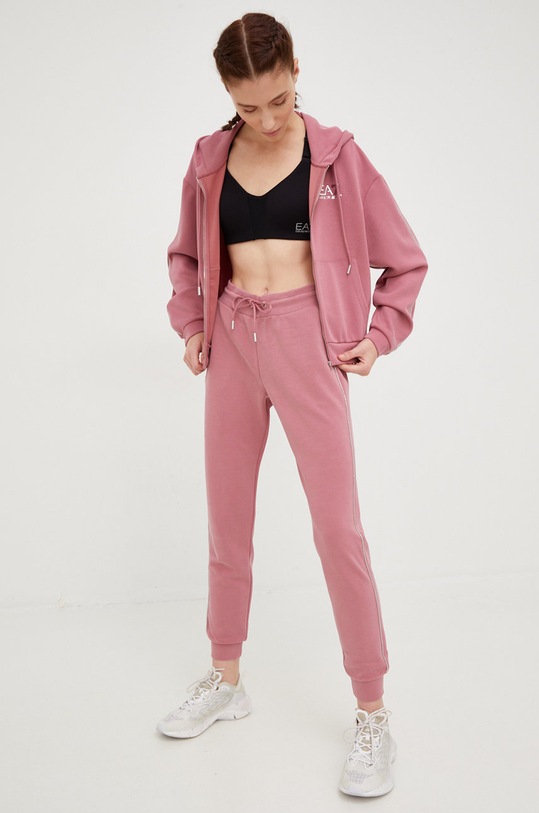 Športni modrček EA7 Emporio Armani 6LTH54.TJBNZ črna AW22