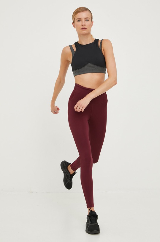 Reebok biustonosz do jogi Studio Layered HI6223 czarny AW22