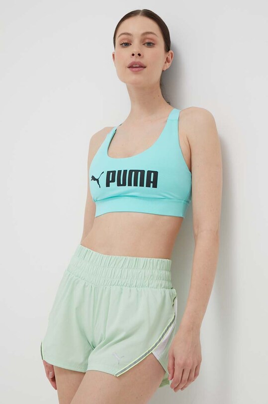 Спортивный бюстгальтер Puma Fit немного упрочнённая бирюзовый 522192