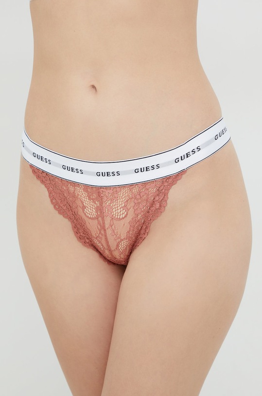 Трусы Guess BELLE кружево розовый O97E01.KBBT0