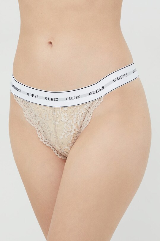 Трусы Guess BELLE кружево бежевый O97E01.KBBT0
