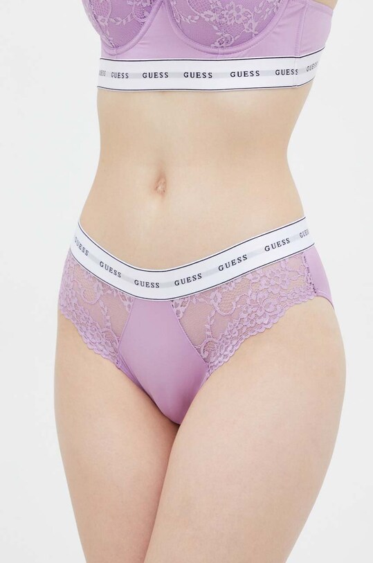Трусы Guess трикотаж фиолетовой O2BE08.KBBT0