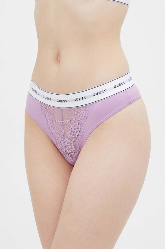 Стринги Guess кружево фиолетовой O2BE00.KBBT0