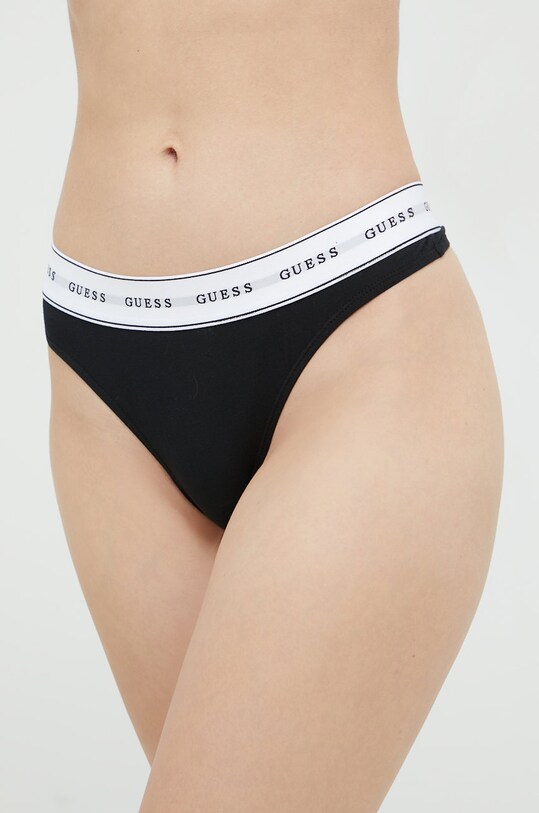 Стринги Guess CARRIE трикотаж чёрный O97E04.KBBU1