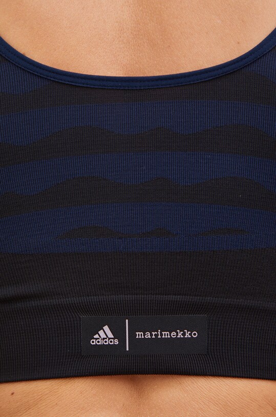 Спортивный бюстгальтер adidas Performance Marimekko HH7322 тёмно-синий
