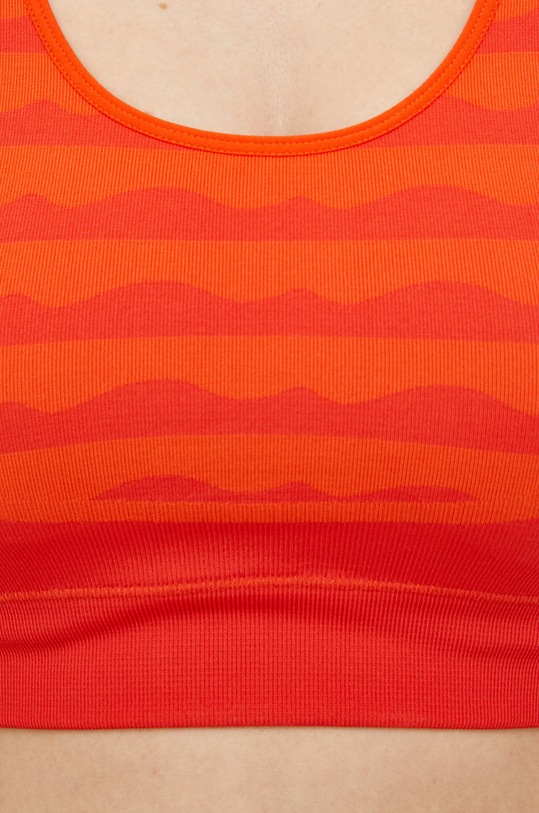 Sportovní podprsenka adidas Performance Marimekko HH7325 oranžová
