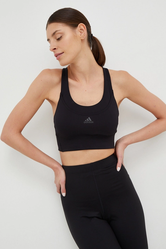 Adidas Performance sutien sport Run For The Ocean negru HL6132