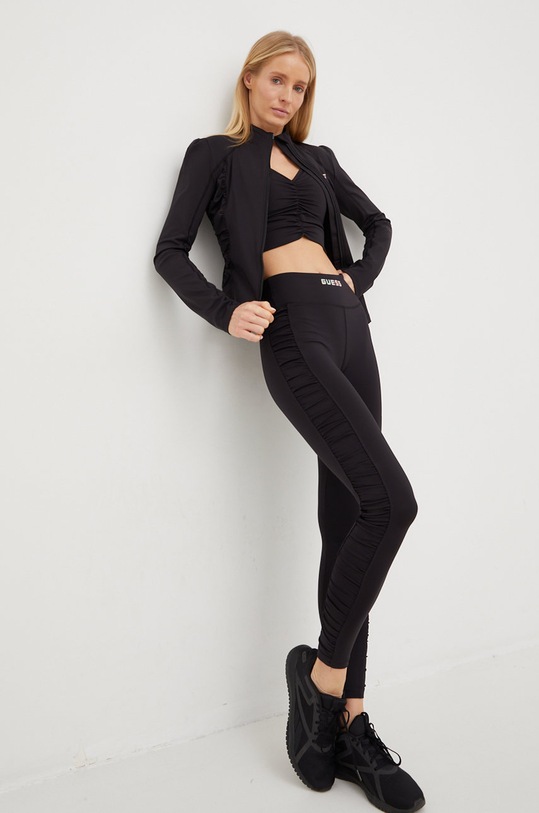 Sportovní podprsenka Guess V2BP00.MC03W černá AW22