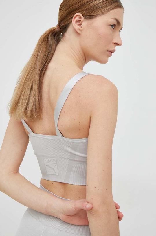 Clothing Puma sports bra Puma x VOGUE 536689 gray