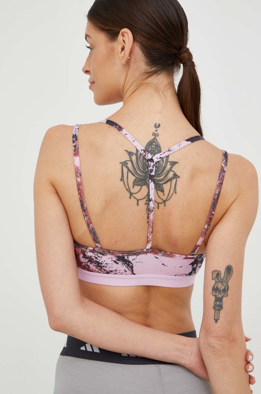 Odjeća Grudnjak za jogu adidas Performance Yoga Essentials HL6115 ljubičasta