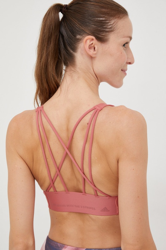 Одяг Бюстгальтер для йоги adidas Performance Coreflow HL8564 рожевий