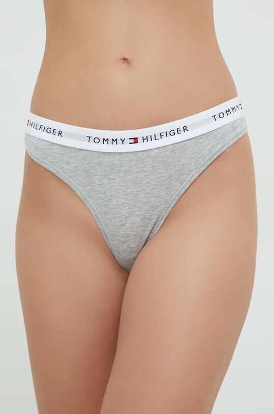Стринги Tommy Hilfiger трикотаж сірий UW0UW03835.9BYY