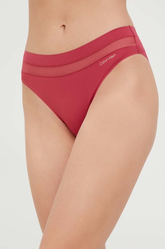 Calvin Klein Underwear figi dzianina bordowy 000QF6048E.9BYY