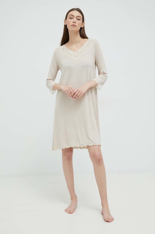 United Colors of Benetton camasa de noapte uni bej 3Z123C277.729