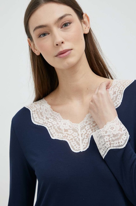 Ruházat United Colors of Benetton hosszú ujjú pizsama 3Z123M856.13C sötétkék