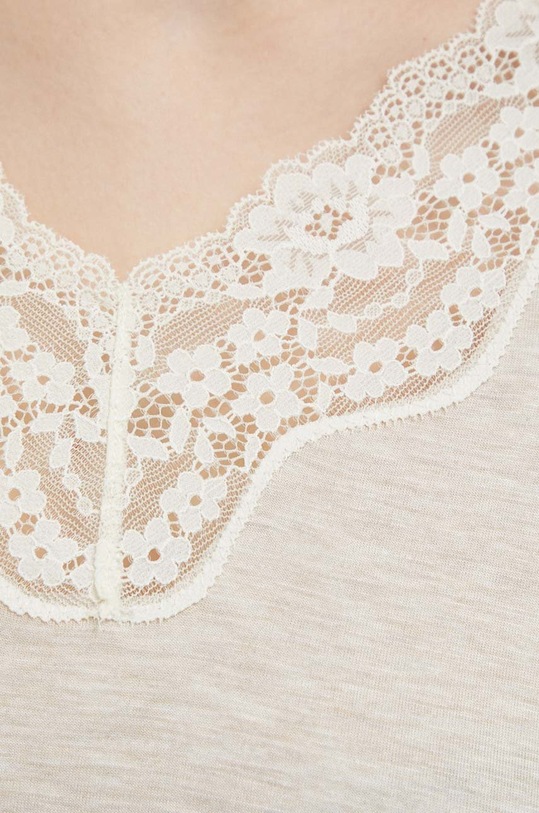 United Colors of Benetton longsleeve piżamowy 3Z123M856.729 beżowy