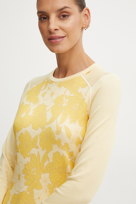 Helly Hansen longsleeve funcțional LIFA MERINO outdoor galben 49379