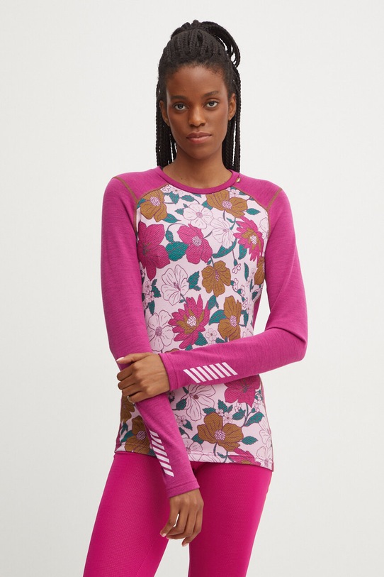 Helly Hansen longsleeve funcțional LIFA MERINO violet 49379