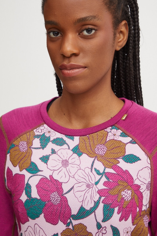 Helly Hansen longsleeve funcțional LIFA MERINO violet 49379