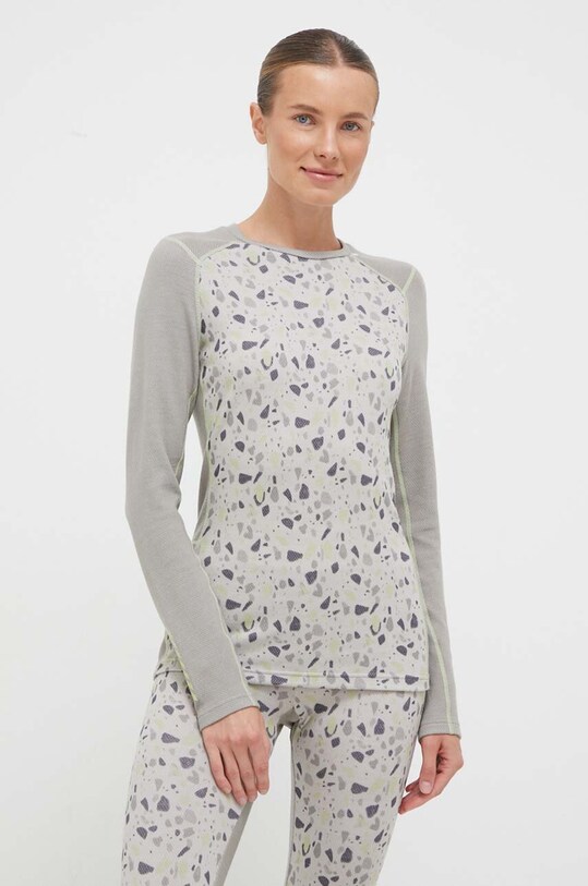 Funkčné tričko s dlhým rukávom Helly Hansen LIFA MERINO zelená 49379