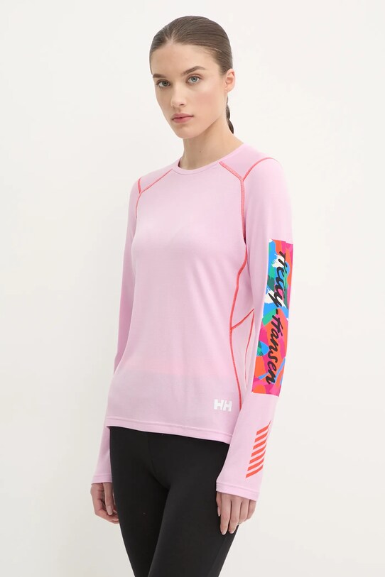 Функционална блуза с дълги ръкави Helly Hansen LIFA ACTIVE Planet friendly розов 49393
