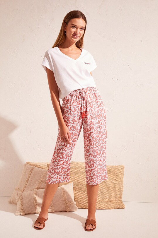 Pyžamové kalhoty women'secret Mix & Match spodní oranžová 3704480