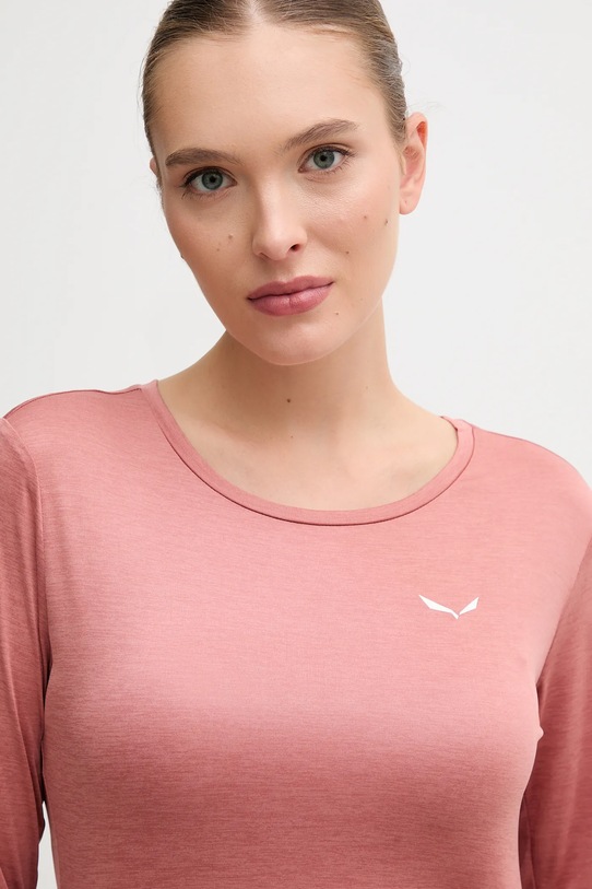 Salewa longsleeve funkcyjny Puez Melange Dry pomarańczowy 00.0000027454