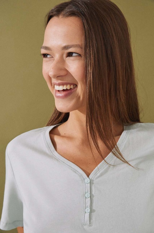 Βαμβακερή πιτζάμα μπλουζάκι women'secret Mix & Match Mountain 3274497