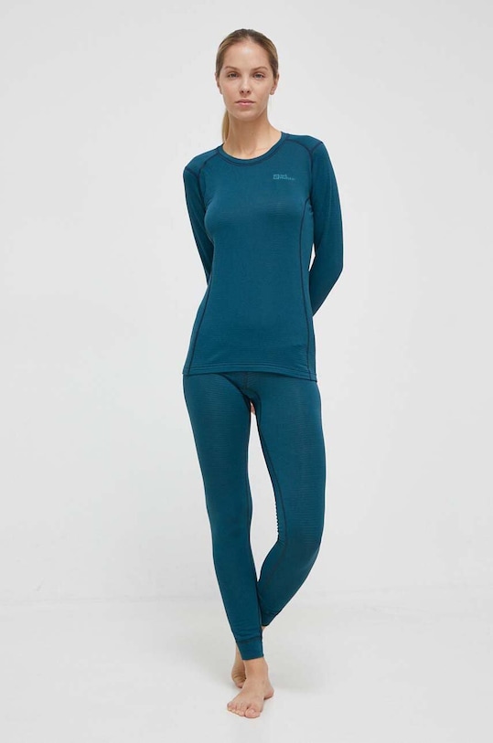 Jack Wolfskin legginsy funkcyjne Infinite 1808971 zielony AW23