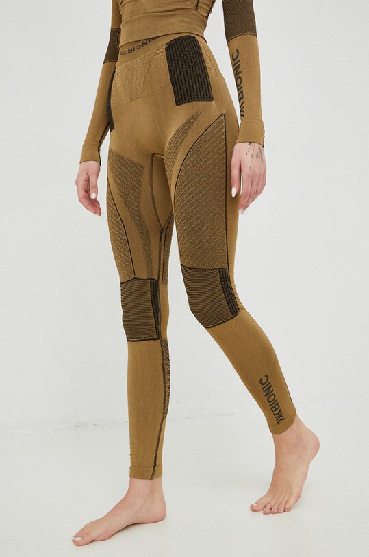 X-Bionic legginsy funkcyjne Radiactor 4.0 sporty zimowe zielony RA.WP05W19W