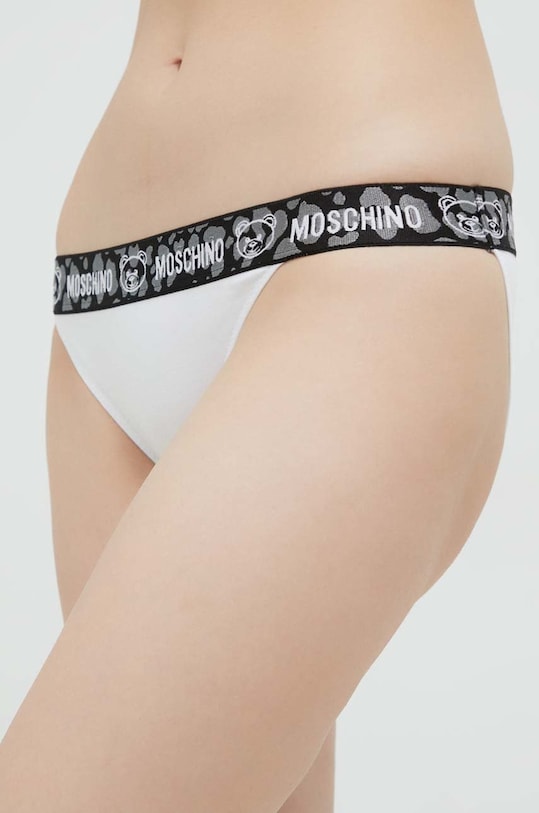 Σλιπ Moschino Underwear πλεκτό ύφασμα λευκό 4703.9039.9BYY