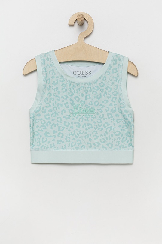 Guess top dziecięcy pozostałe turkusowy J2YI31.MC01P
