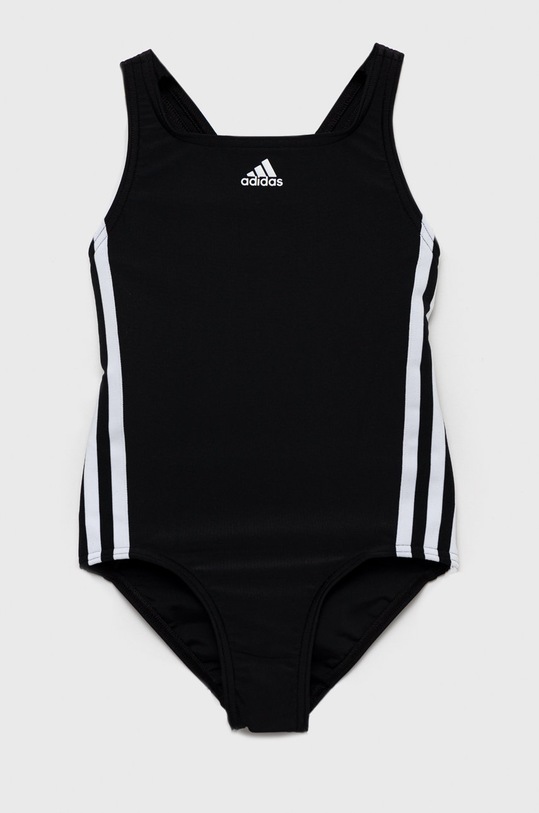 adidas Performance costum de baie dintr-o bucată pentru copii moale negru HP1523