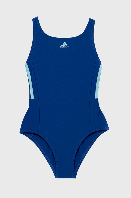 adidas strój kąpielowy dziecięcy nadruk niebieski HM2077