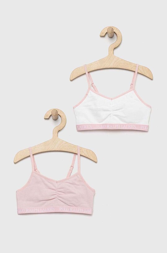 Polo Ralph Lauren biustonosz dziecięcy 2-pack miękka różowy 4P5017