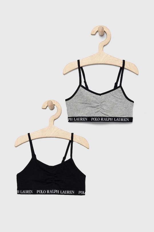 Polo Ralph Lauren biustonosz dziecięcy 2-pack miękka czarny 4P5017