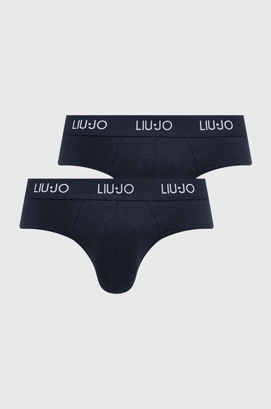 Liu Jo slipy 2-pack dzianina granatowy M000U502BISLIPLOGO