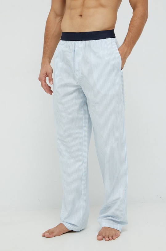 Resteröds pantaloni pijama bumbac fund albastru 7998.92.25