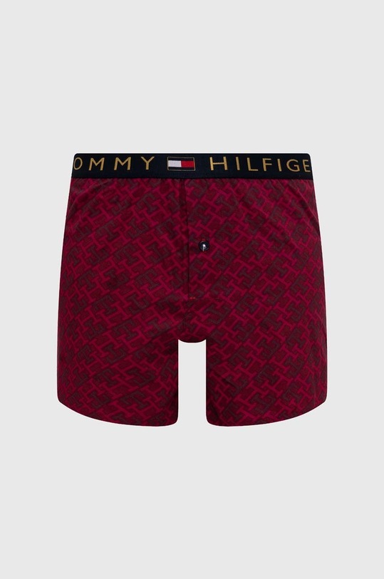 Tommy Hilfiger pamut boxeralsó dzsörzé burgundia UM0UM02344.9BYY