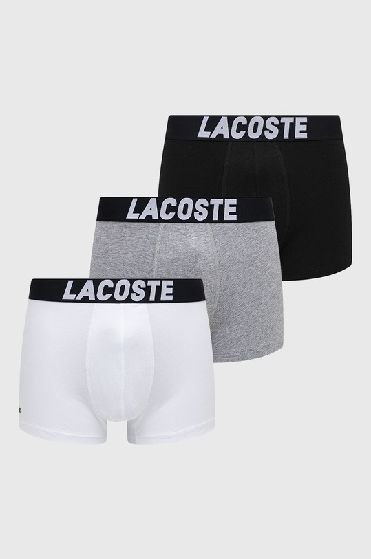 Lacoste μπόξερ (3-pack) εφαρμοστό σορτς μπόξερ μαύρο 5H2083
