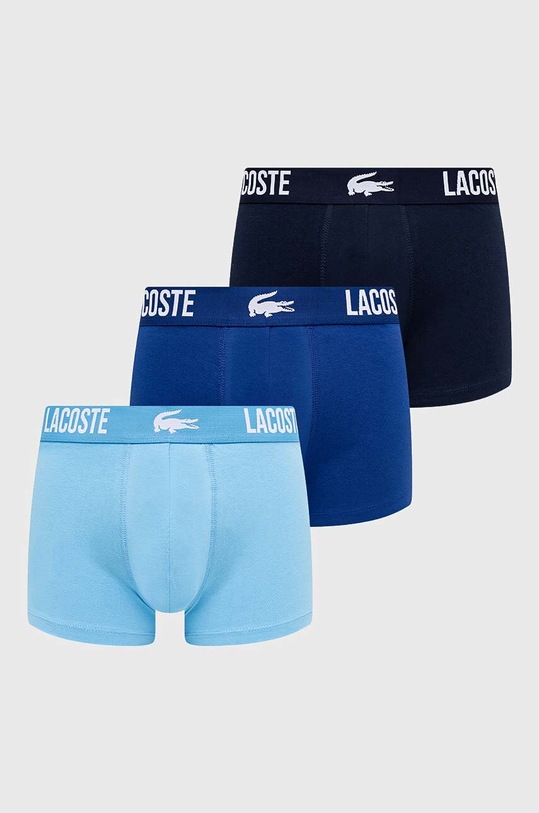 Lacoste bokserki 3-pack dzianina niebieski 5H3321