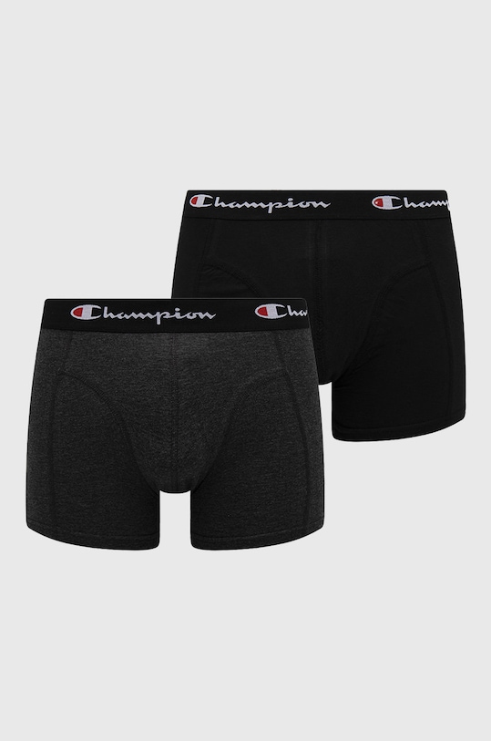 Champion μπόξερ (2-pack) εφαρμοστό σορτς μπόξερ μαύρο U20001
