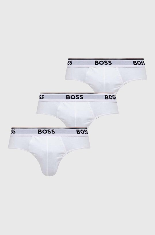BOSS slip 3-pack uni alb 50475273