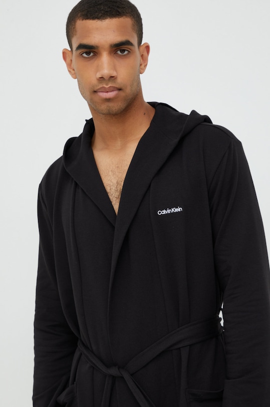Calvin Klein Underwear szlafrok czarny 000NM2377E.9BYY