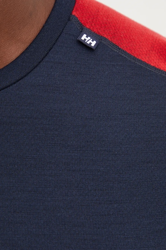 Funkční vlněné tričko s dlouhým rukávem Helly Hansen LIFA MERINO námořnická modř 49364