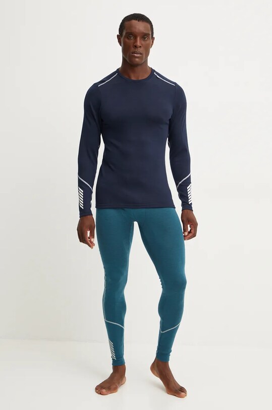 Helly Hansen longsleeve funkcyjny wełniany LIFA MERINO 49364 granatowy AW25