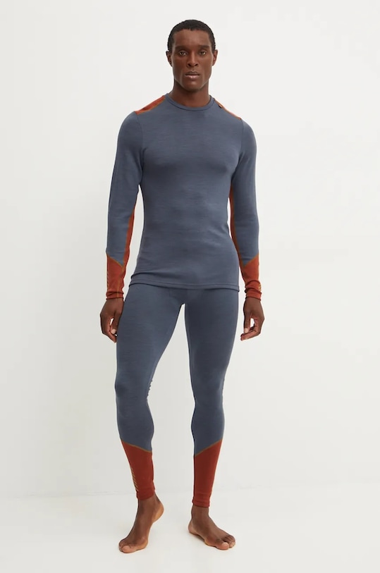 Helly Hansen longsleeve funcțional din lână LIFA MERINO 49364 bleumarin AW25