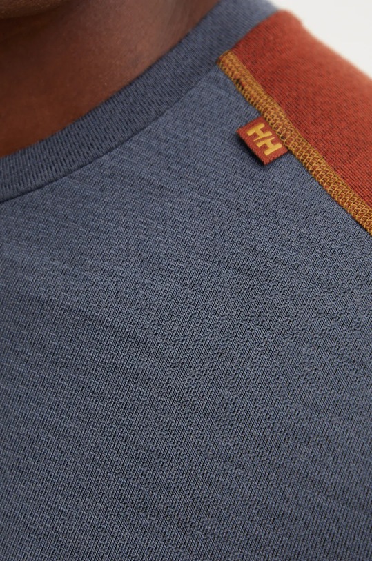 Helly Hansen longsleeve funcțional din lână LIFA MERINO 49364 bleumarin