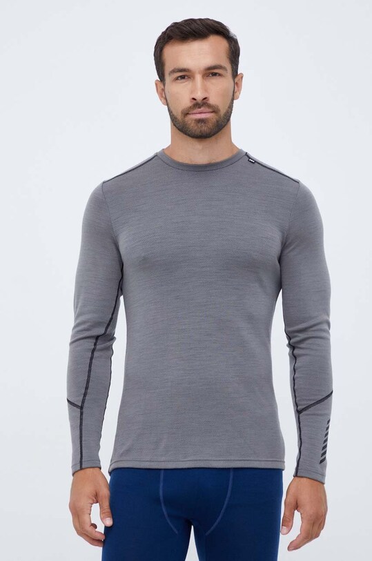 Helly Hansen longsleeve funkcyjny wełniany LIFA MERINO szary 49364